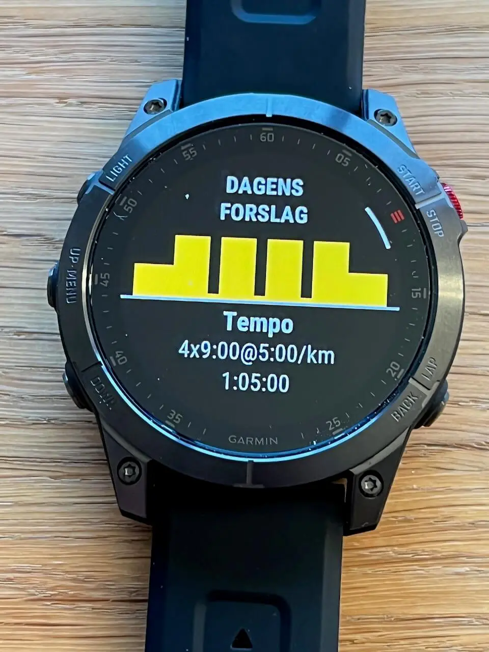 Garmin - Daglige treningsforslag