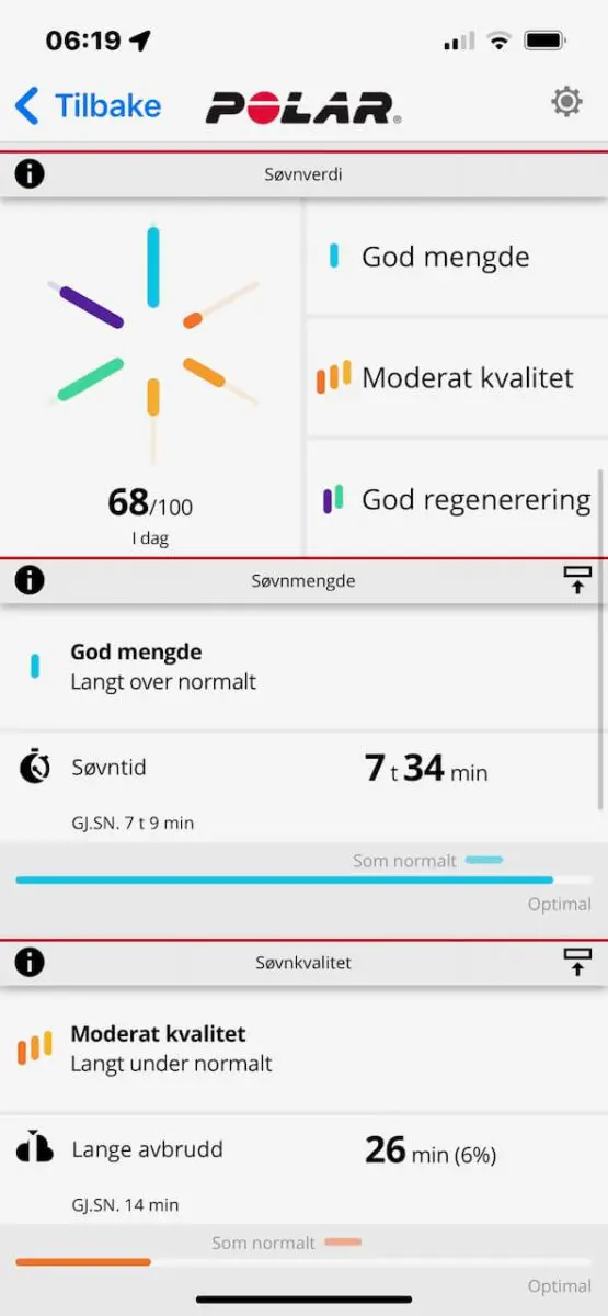 Polar - Søvn og ANS