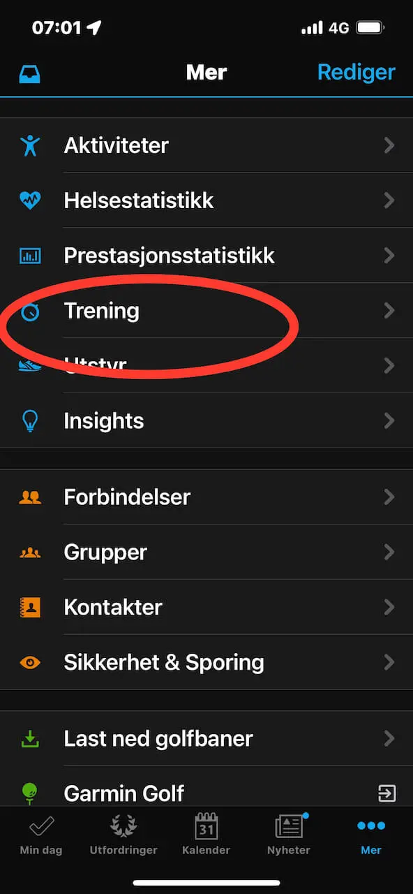 Garmin Around Me - Garmin Connect