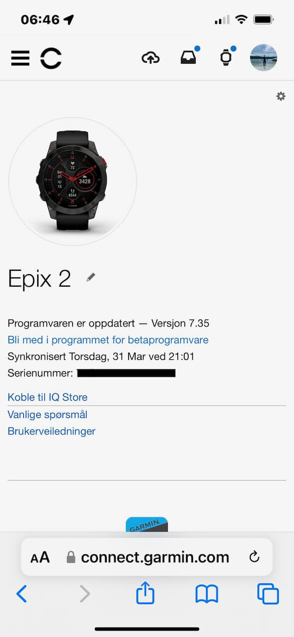 Garmin betaprogramvare