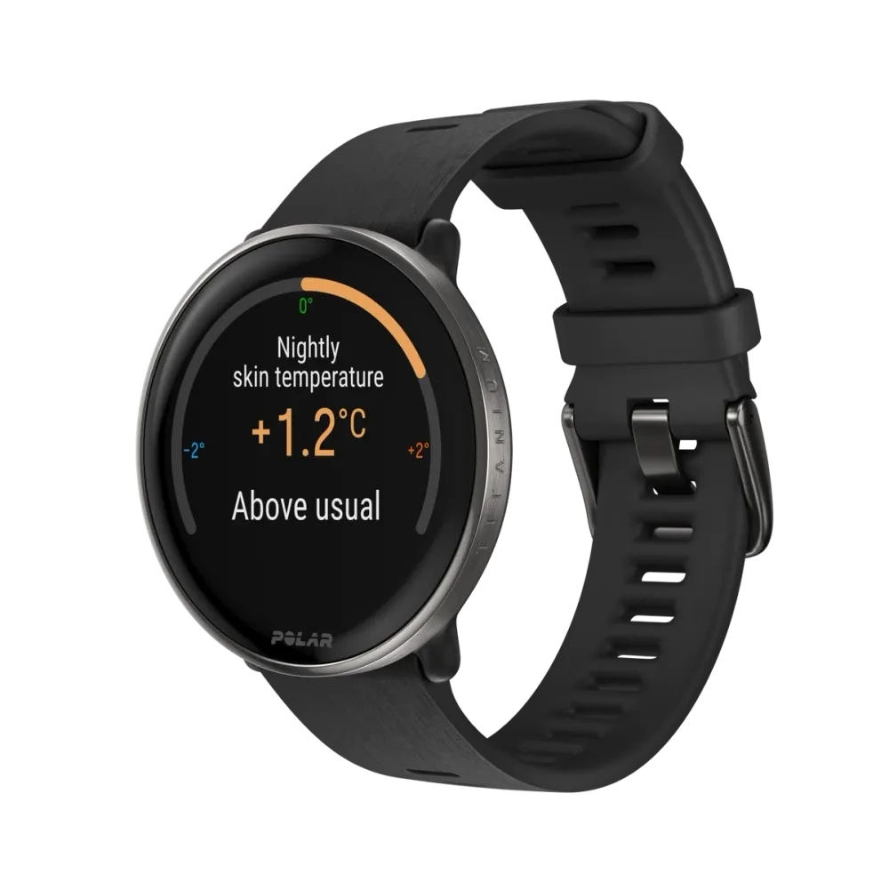 Polar Ignite 3 Titanium, Svart silikon