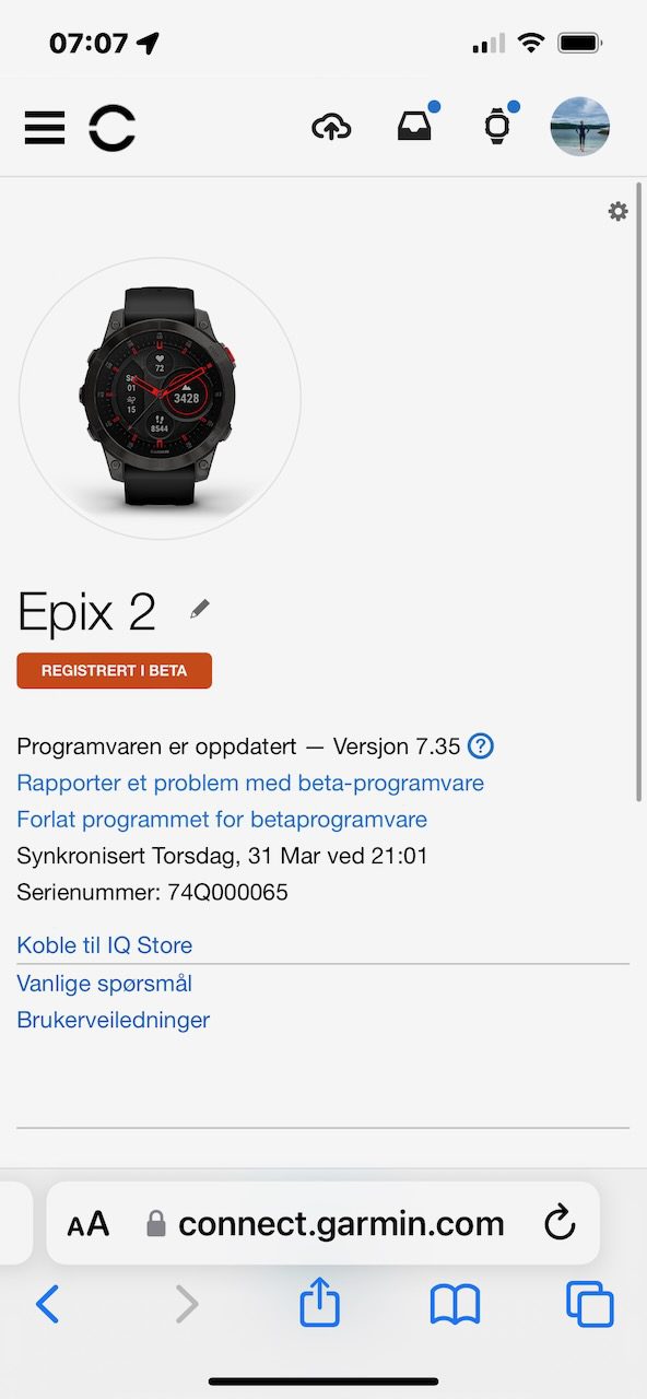 Garmin nye funksjoner