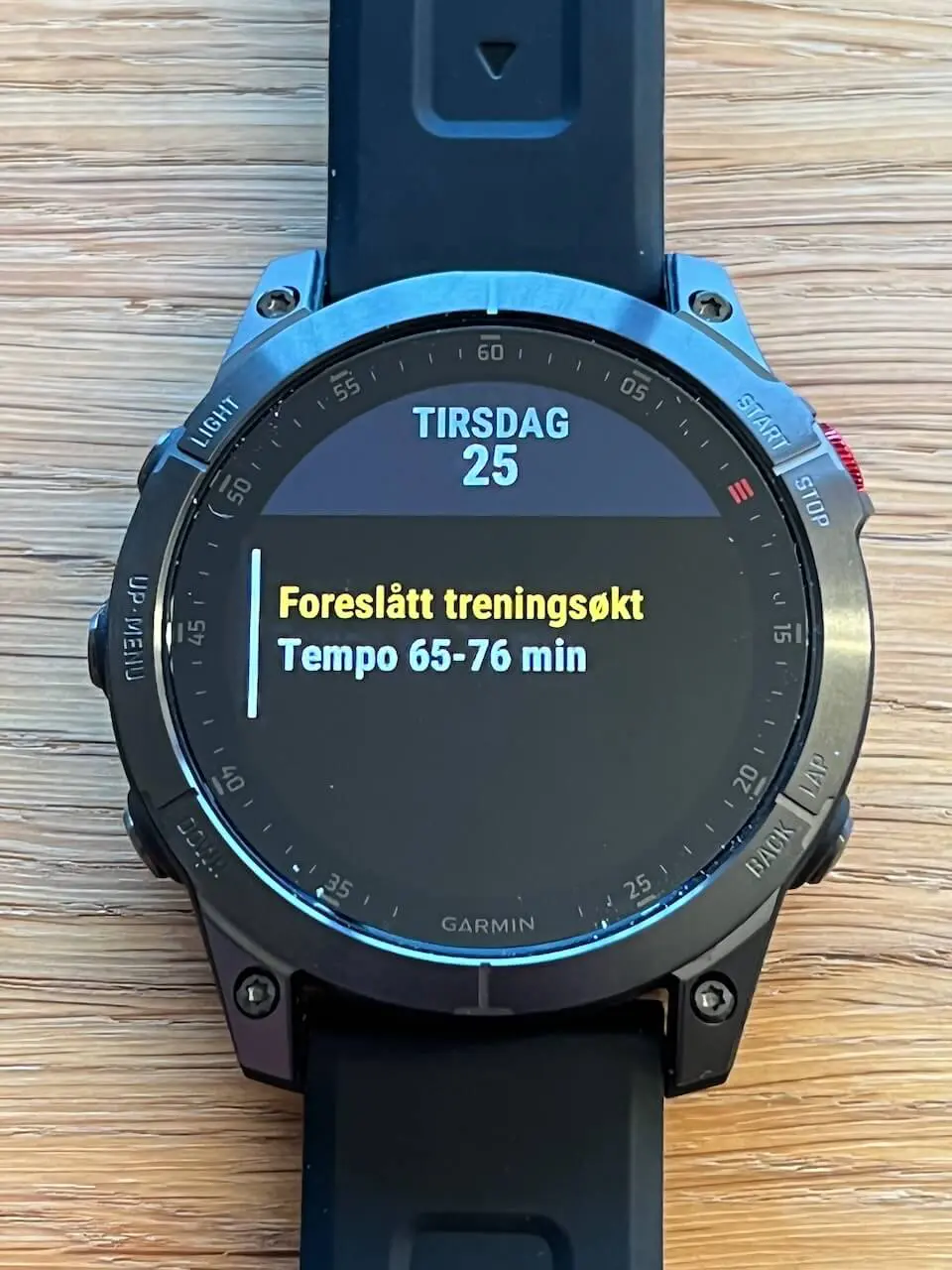 Garmin - Daglige treningsforslag