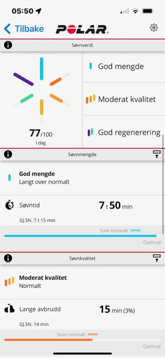 ANS søvnanalyse