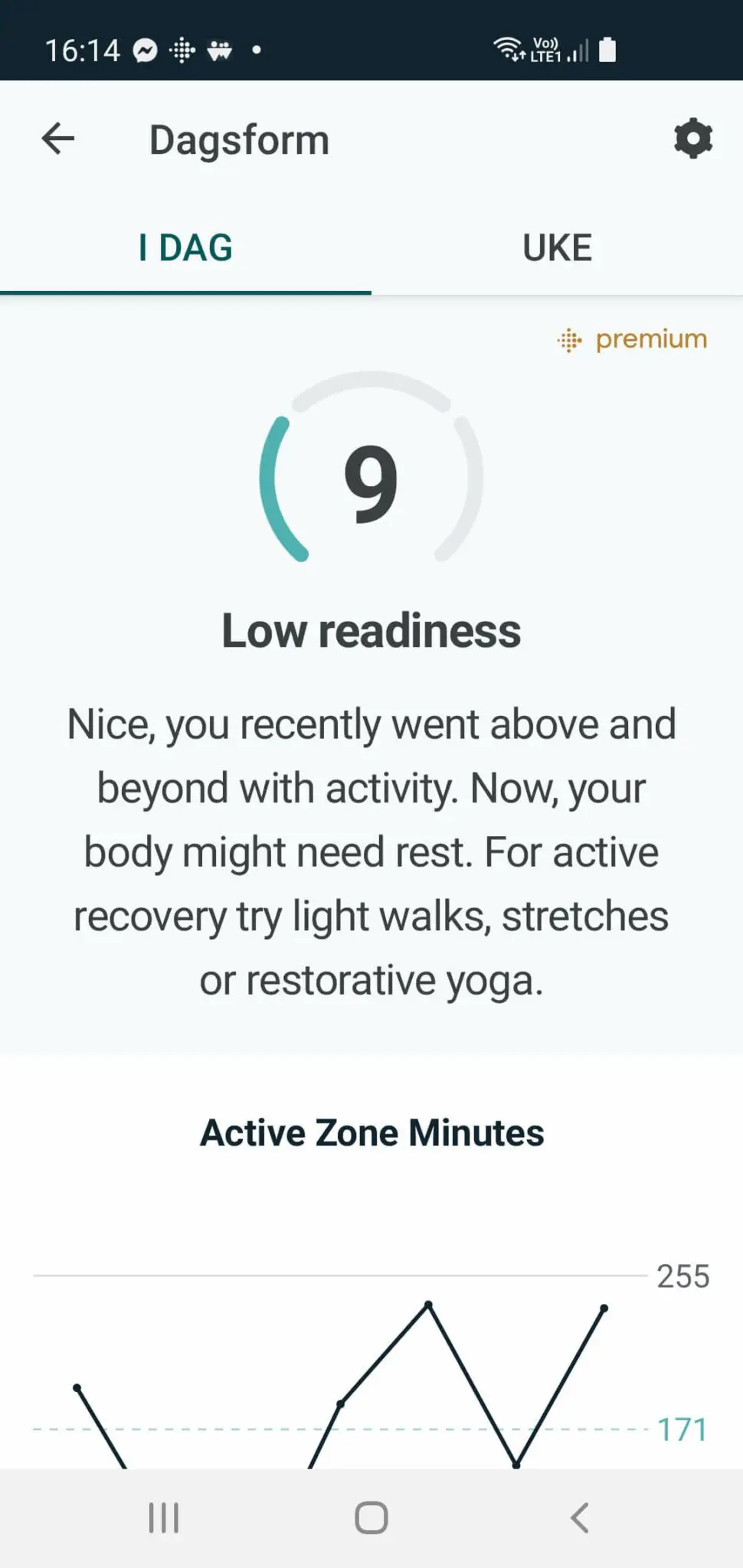 Fitbit Daily Readiness Score