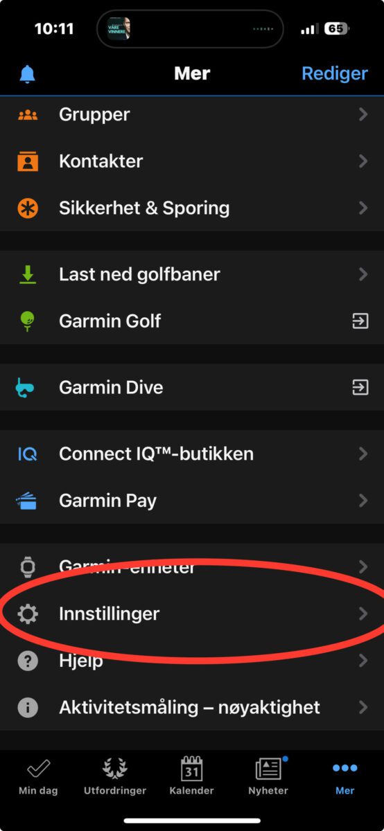 Garmin Connect i ny drakt