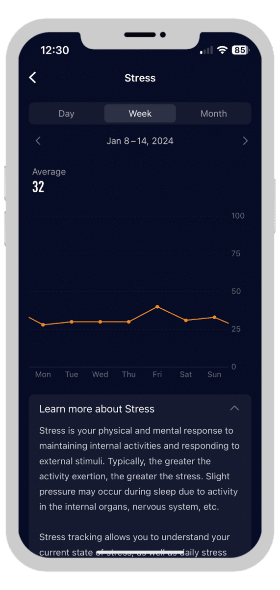 COROS daglig stress