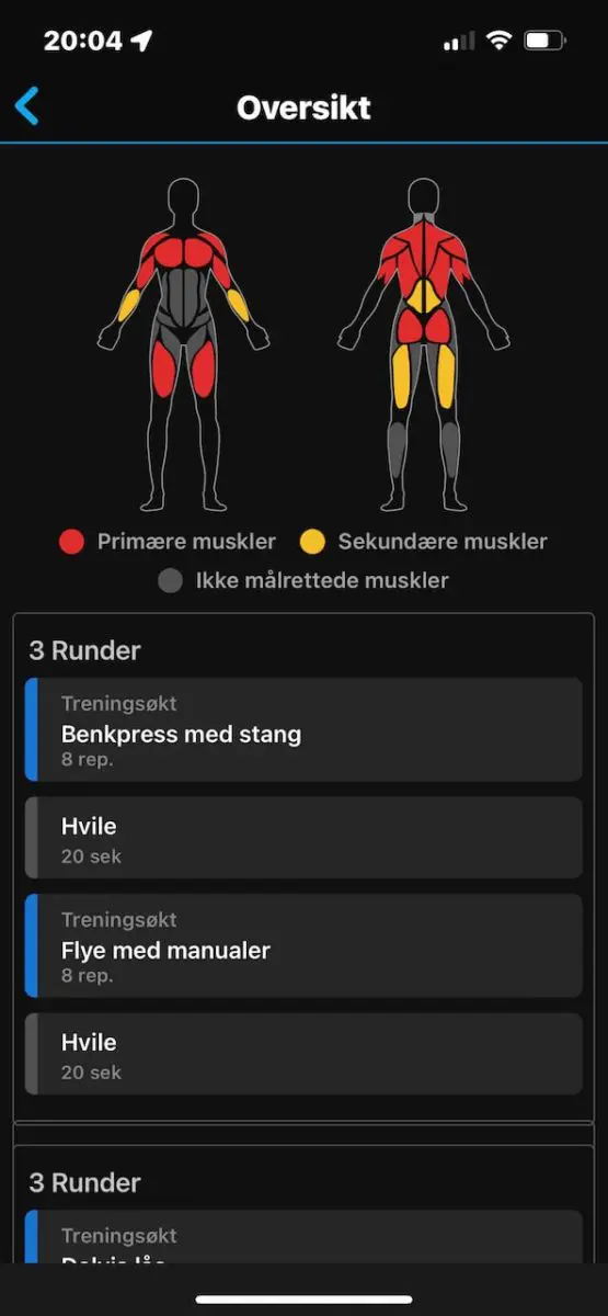 Garmin treningsprogram