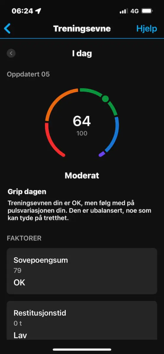 Garmin Training Readiness Score Og Hrv Status Forklart