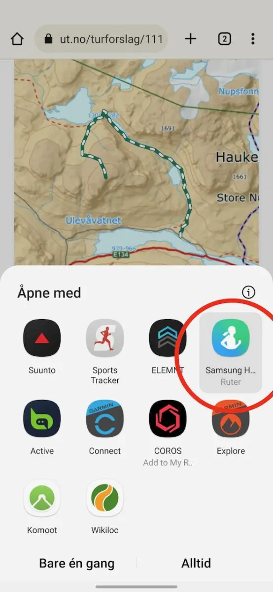 navigering med Samsung Galaxy Watch5 Pro