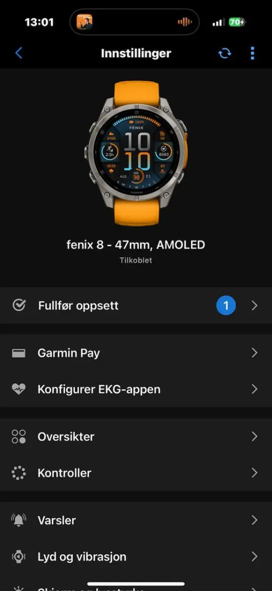Garmin EKG