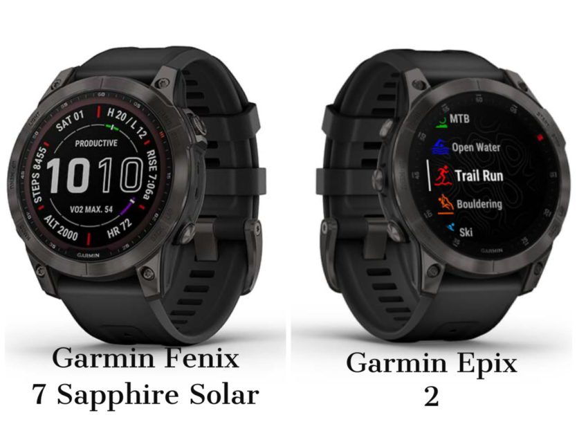 Garmin Fenix 7 vs. Garmin Epix 2 Her er oversikten