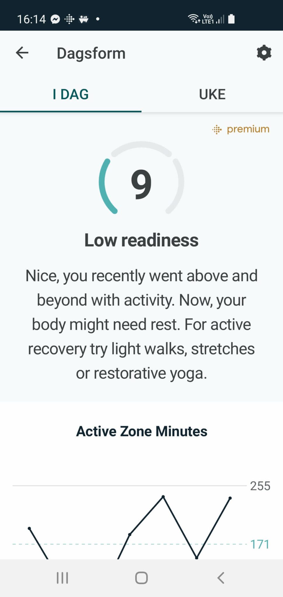 Fitbit Daily Readiness Score