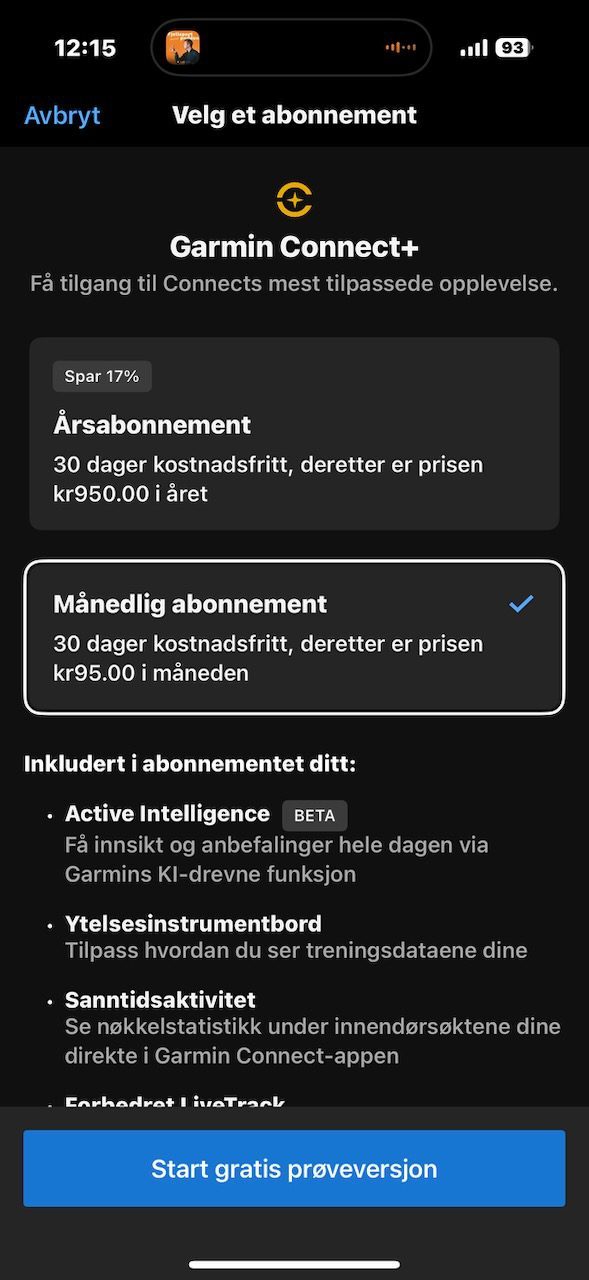 Garmin Connect+: Premium opplevelse for spesielt interesserte